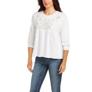 ARIAT Women's Cheers Pullover Shirt Size Large
